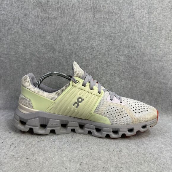 On Running Shoes Womens Size 8 Cloudswift Grey Lime Athletic Running Sneakers - Picture 6 of 9